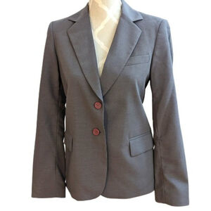 Club Monaco Women Gray Wool Blazer Size 2