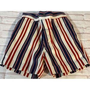 Vintage Boys Clothes Buster Brown 3T Red Striped Boxy Shorts 70's USA Made‎