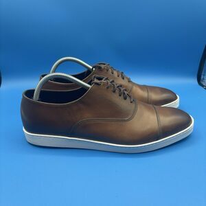 Allen Edmonds Strand Men’s Brown Oxford Smart Casual Sneakers Size 9.5 D