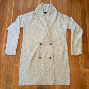 J Crew Double-Breasted Cardigan Coat in super soft yarn - merino / alpaca blend