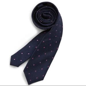 NWT Michael Kors KIDS' DOT SILK TIE IN NAVY