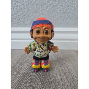 90s vintage Retro‎ Russ troll 5in skater/Rollerblade orange hair GUC