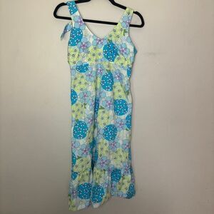 Hanna Andersson Dress Women's 6 Colorful Patterned Sleeveless Empire‎ Waist