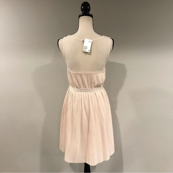 Blush sleeveless pleated dress  - Picture 7 of 14