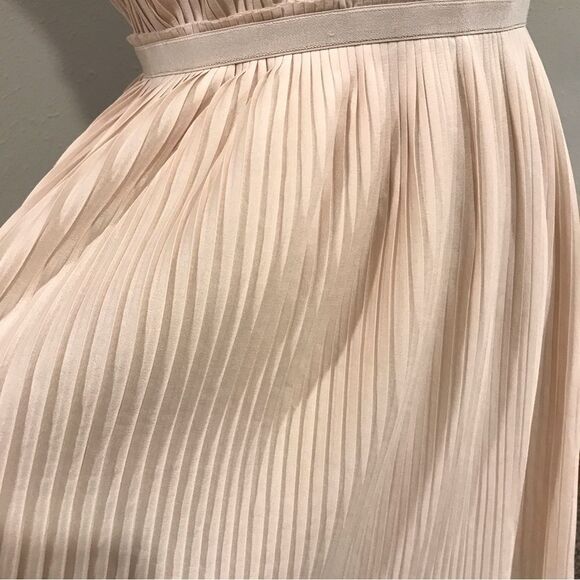 Blush sleeveless pleated dress  - Picture 5 of 14