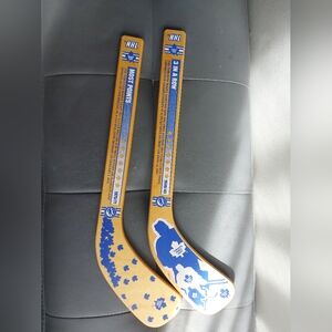 Vintage 90s‎ Toronto Maple Leafs Wood Mini Sticks Lot Of 2