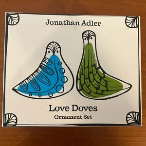 Jonathan Adler Love Doves Ornament Set