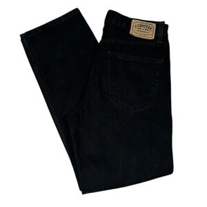 Levi's Signature Black Straight Leg Jeans Denim Women's Size 34 x 32 Relaxed Fit