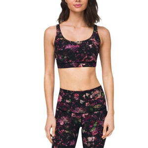 Lululemon Floral Illusion Antique Energy Bra Size 4