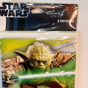 Star Wars Yoda 8 Party Invitations‎ NEW 2012 Hallmark