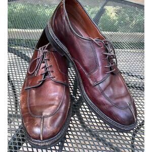 Allen Edmonds Mens Ashton 1628 Split Toe Brown Leather Oxfords Derby Sz 11