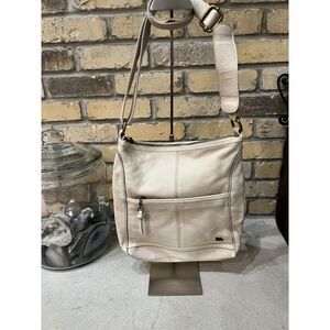 The Sak Iris Crossbody Ivory‎ Leather Shoulder Bag