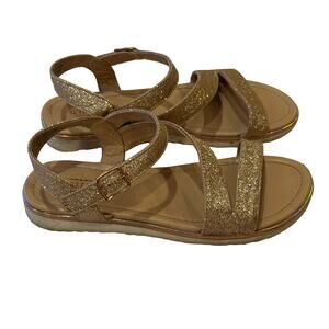 Seychelles Gold Sandals sz 4 Girls