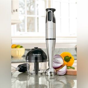 Cuisinart SmartStick Corded Hand Blender w/ Chopper & Whisk Stainless Steel