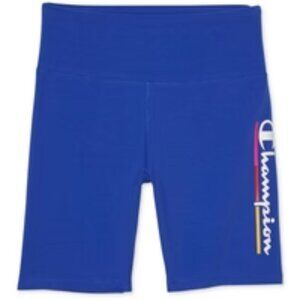 Champion Womens Bike Short XS Workout Blue Logo