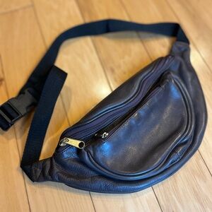 Boulder Ridge Leather Co. Brown Leather Belt Bag Fanny Pack