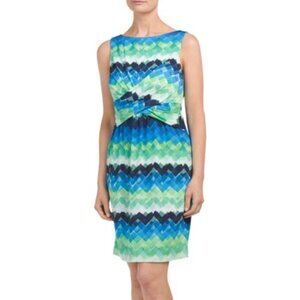 Donna Morgan Sleeveless Geometric Twist Front Size 10