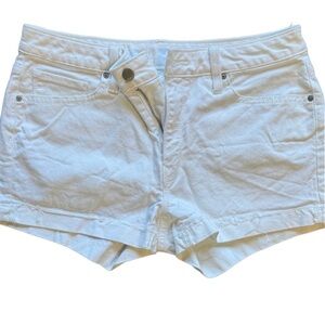 White Jean Gap shorts