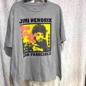 Jimi Hendrix T-shirt 1968 Live in San Francisco Size 3XL