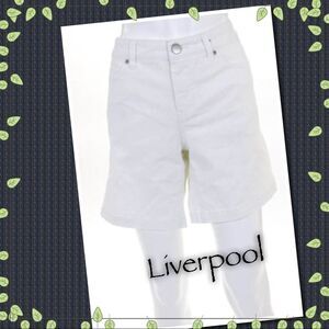 NWT Liverpool Jeans Company Women's White “Linda” Shorts 29 8