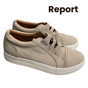 REPORT Women's Rowdy Taupe Slip-on Laceless Platform Tennis Shoes Sneakers 10