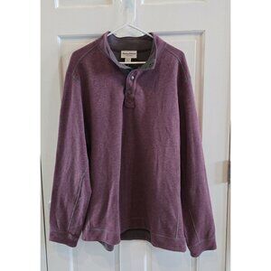 NWT‎ Tommy Bahama mens reversible Fliprider Snap Mock Sweatshirt XL Sugar Plum