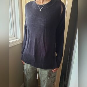 Banana Republic linen blend Black sweater