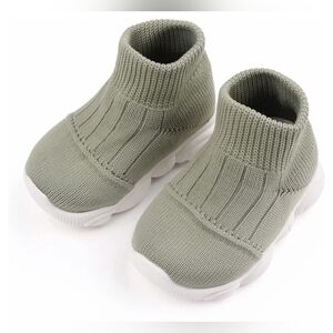 New Baby / Toddler Run Non Slip Knit Slip One Sock Shoes Size 5