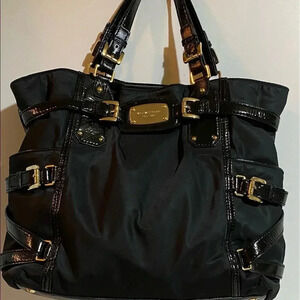 Michael kors black nylon tote e