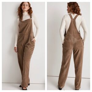 Madewell Donni Corduroy Overalls size Small Relaxed Fit