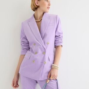 J Crew Double Breasted Alfie Blazer size 12 Lavender Corduroy