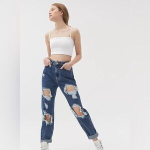 BDG Mom High-Rise Distressed Jeans