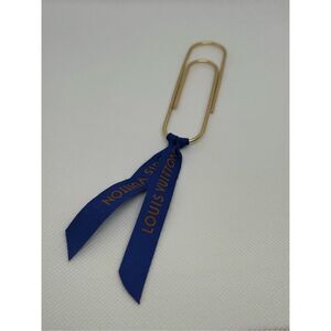 Louis Vuitton Ribbon Gold Bookmark