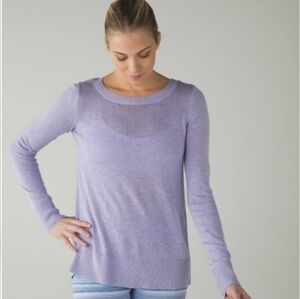 Lululemon Sunset Savasana Pullover II Heathered lilac