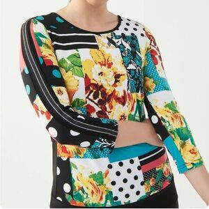 Joseph Ribkoff Multi Print 3/4 Sleeve Top