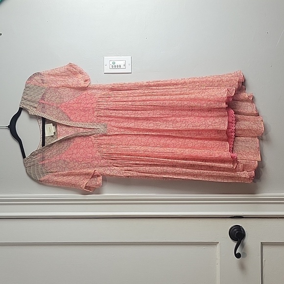 Anthropologie Maeve Pink Swing Dress-Size 2/ Slip is a 0 - Picture 1 of 15