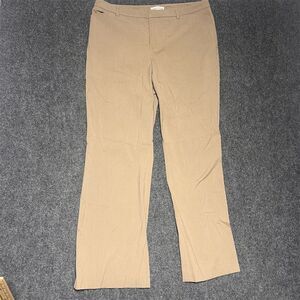 Coldwater Creek Women's Beige Dress Pants Size 14 Workwear Straight Leg