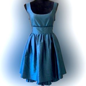 Kensie Dresses 100% Silk Shiny Retro XS Women’s Blue