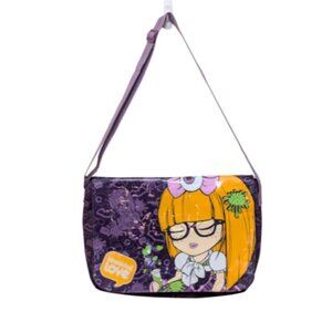 Kimmidoll Love Purple Messenger Crossbody Adjustable Bag