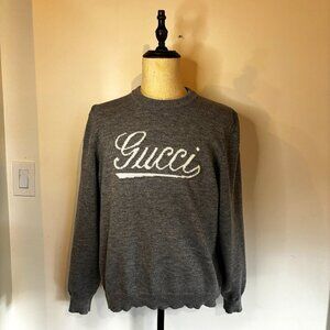 Gucci Wool sweater with Gucci intarsia size L