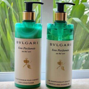 Bvlgari Shampoo & Shower Gel and Hair Conditioner Green Tea New