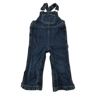 Gap Unisex 18-24 Months Dark Wash Denim Jeans Straight Leg Overalls