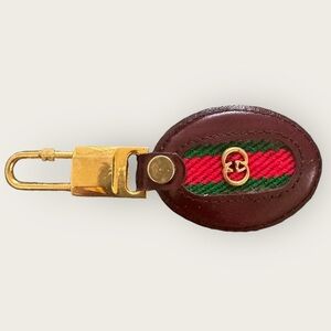 Vintage Gucci Leather Keychain