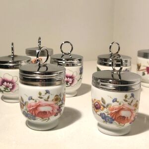 Royal Worcester Lot of 8 Single Egg Coddlers...like New