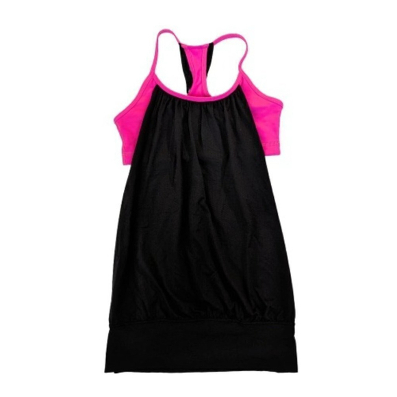 Lululemon Women No Limits Tank Black / Raspberry Glo Light Size 4 - Picture 1 of 5