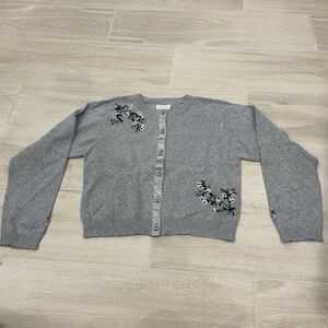 Gymboree Gray Sweater With Flowers