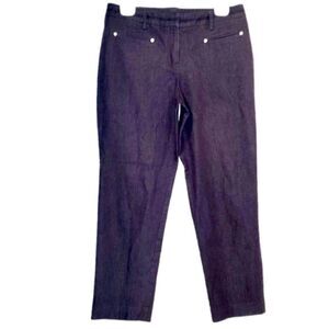 Larry Levine Dressy Ankle Length Jeans in Purple Women’s 10