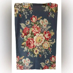 Ralph Lauren Kimberly Blue Floral Standard Pillowcase (1) Vintage