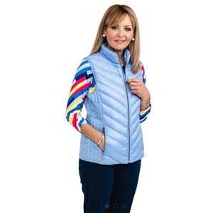 Frandsen Freja Padded Gilet - Pale Blue - Down Filled Vest