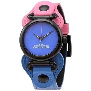 Marc Jacob’s | The Cuff Quartz Blue Dial Ladies Watch | Blue + Pink 💙⌚️🩷